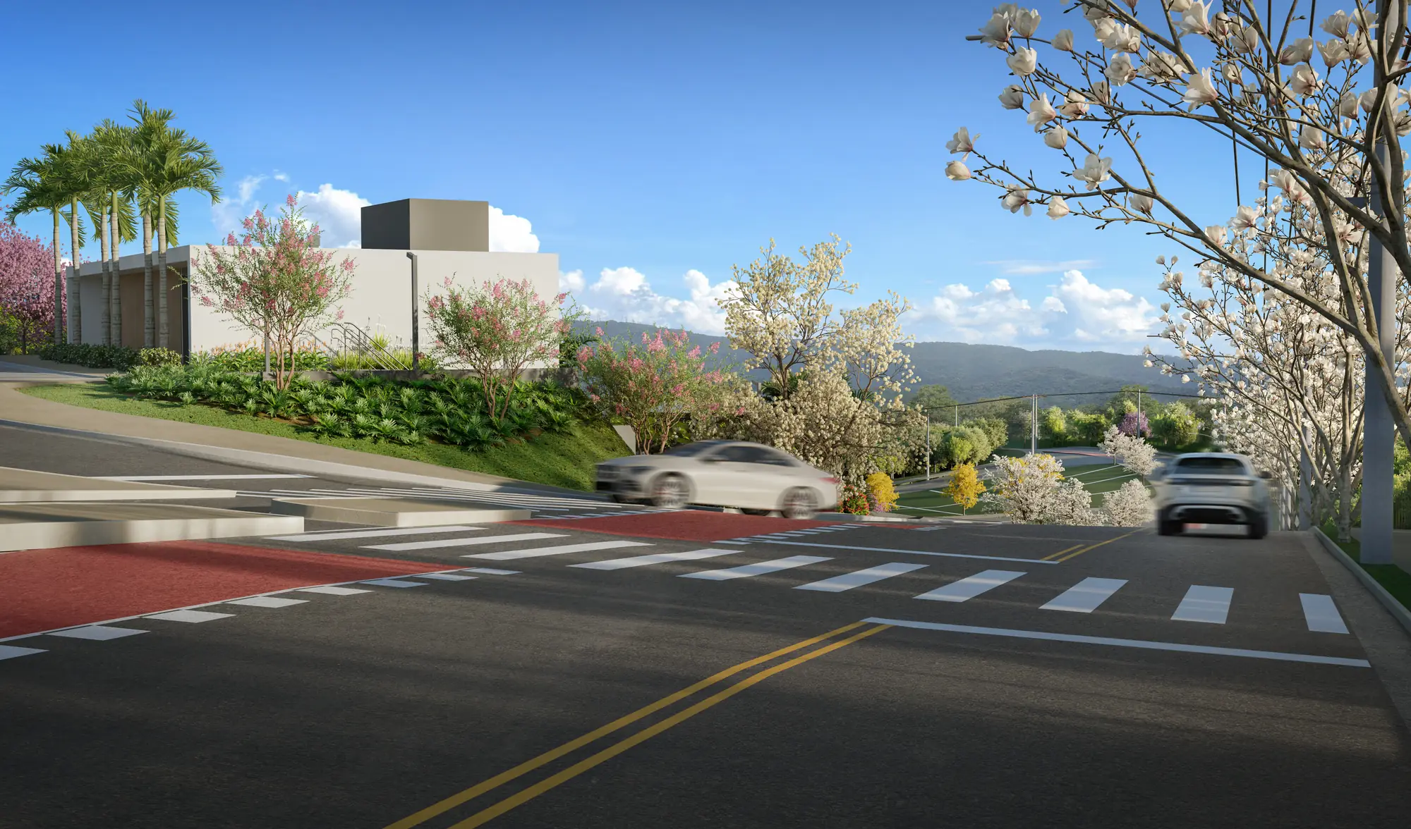 Rua interna Origem Mogi — Serra do Itapeti ao fundo