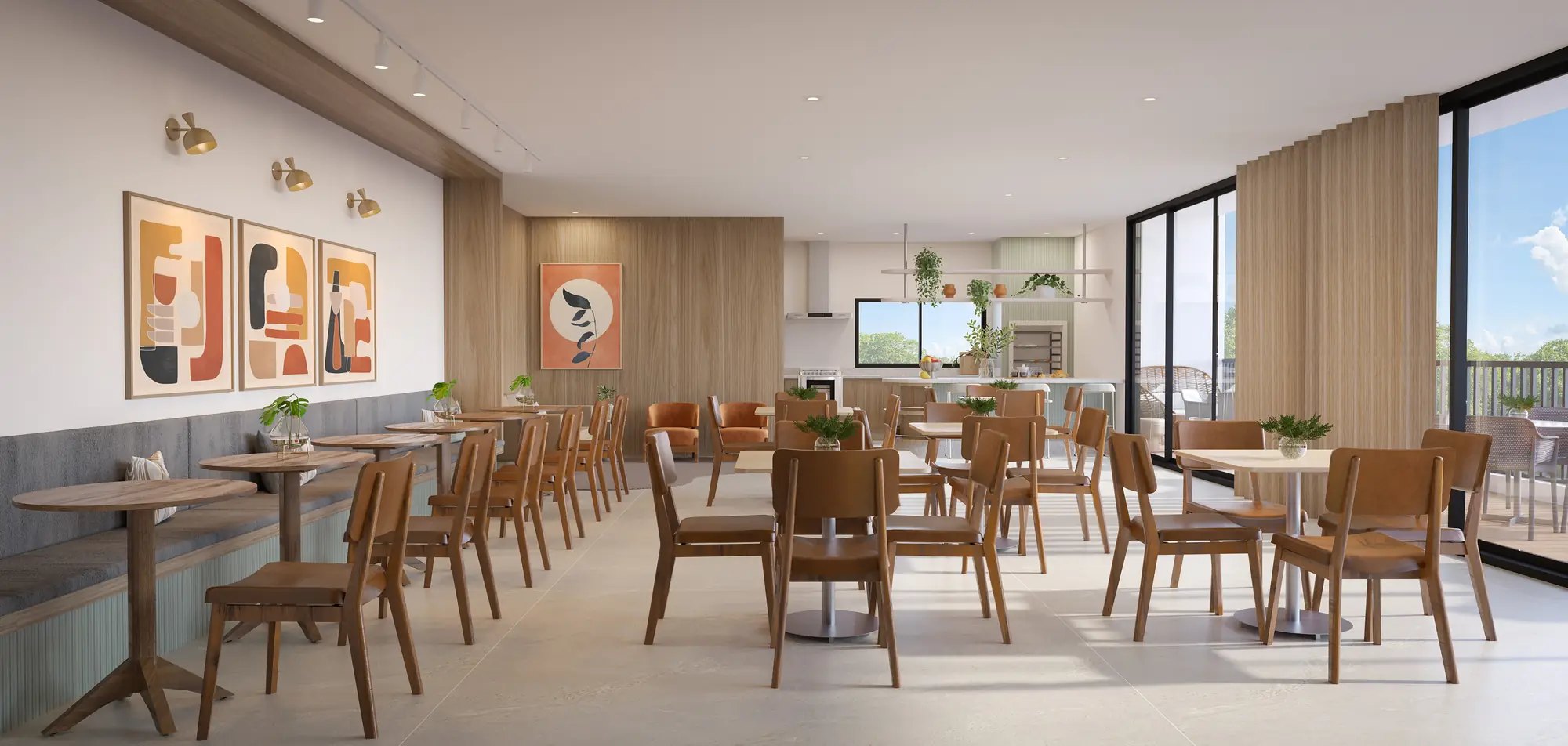 Espaço gourmet — salão de festas