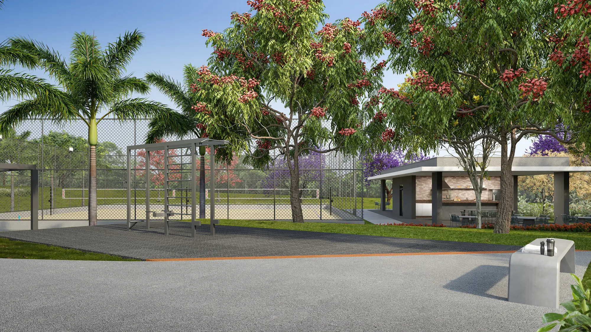 Academia ao ar livre — fitness externo